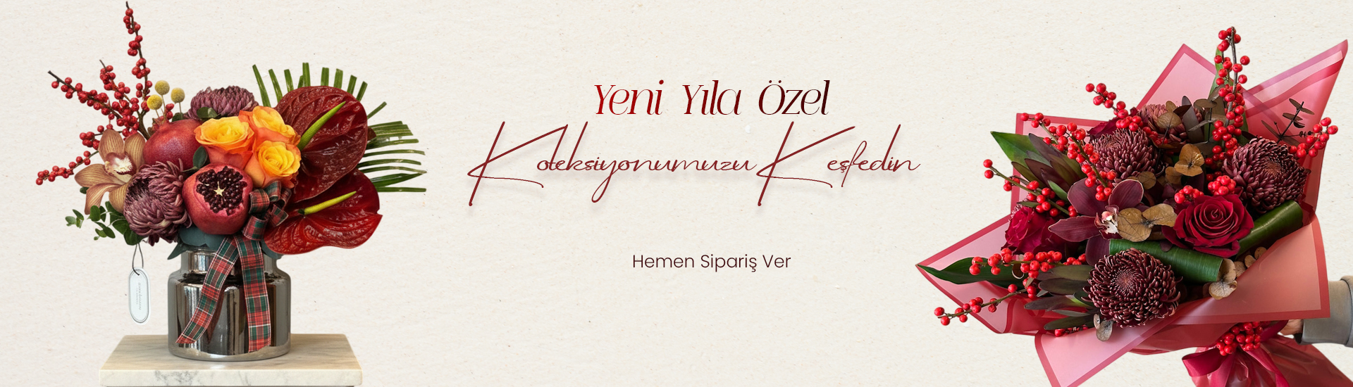 Yılbaşı Özel Çiçekleri